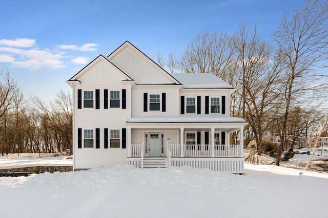 view of front of house with a porch