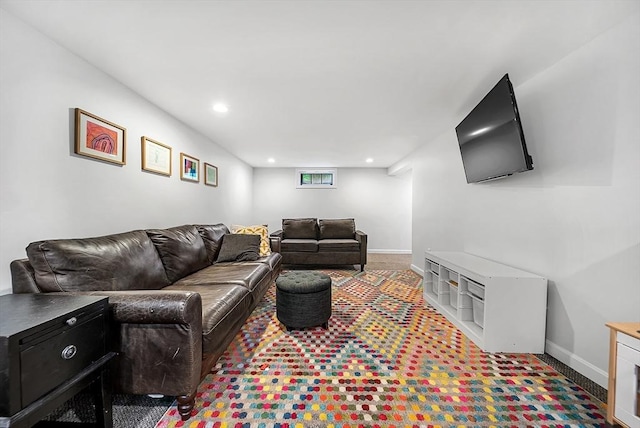 72 Marlboro St, Dedham, MA 02026 - living area with baseboards and recessed lighting