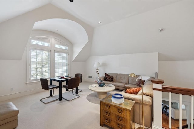 135 Marsh St, Belmont, MA 02478 - interior space featuring vaulted ceiling