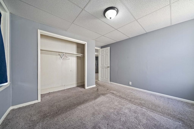 48 Rocliffe St, Fall River, MA 02723 - unfurnished bedroom with carpet flooring, a closet, and baseboards