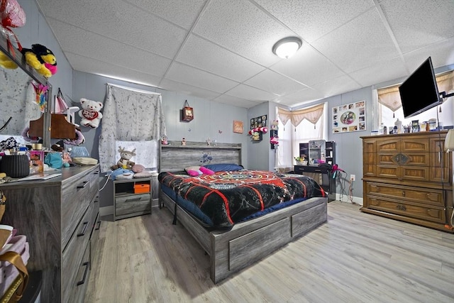 48 Rocliffe St, Fall River, MA 02723 - bedroom with a drop ceiling and wood finished floors