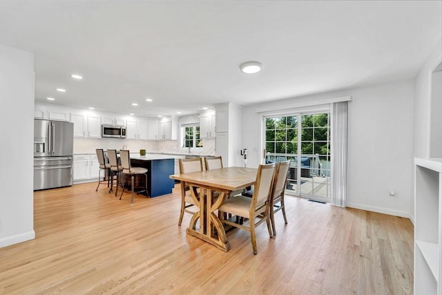 47 Fenwick Cir, Methuen, MA 01844 - dining room featuring plenty of natural light, light wood-type flooring, and recessed lighting