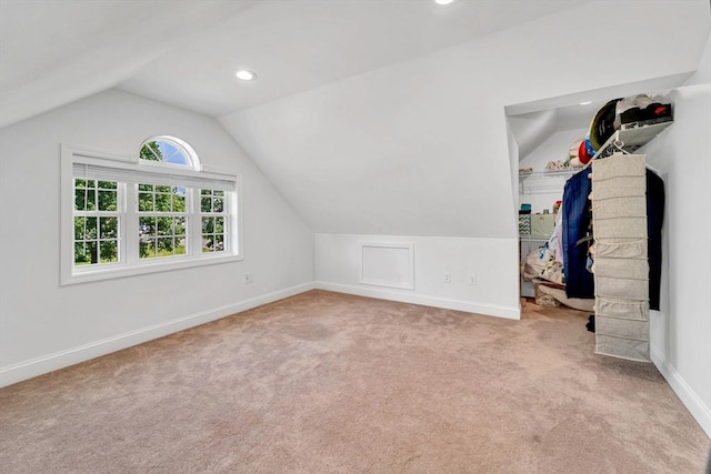47 Fenwick Cir, Methuen, MA 01844 - bonus room with lofted ceiling, carpet, and recessed lighting