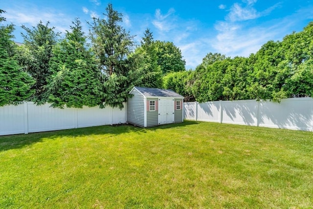 47 Fenwick Cir, Methuen, MA 01844 - fenced backyard featuring a shed