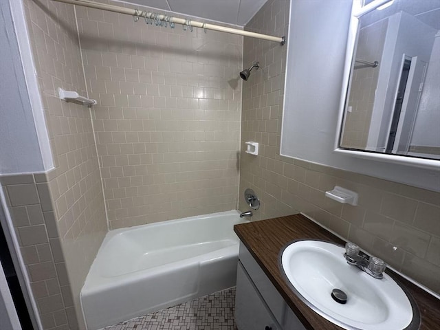 147 Turner Rd Unit 102, Holliston, MA 01746 - full bath with tile walls, vanity, and  shower combination