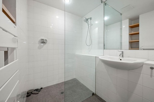 175 Commonwealth Ave Unit A, Boston, MA 02116 - full bathroom with walk in shower and tile patterned floors