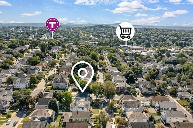 birds eye view of property featuring a residential view