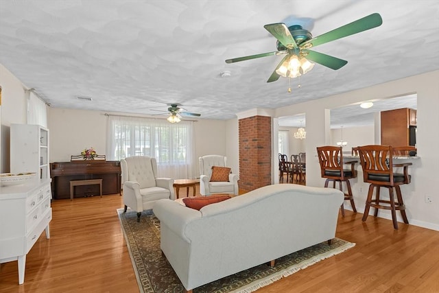171 Taft Rd, Wilmington, MA 01887 - living room featuring ceiling fan and light wood-style floors
