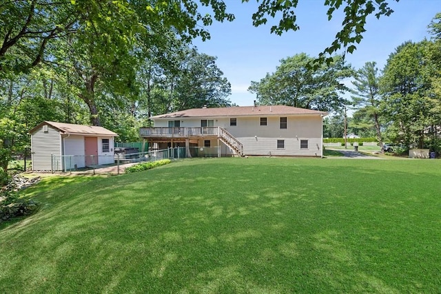 171 Taft Rd, Wilmington, MA 01887 - rear view of property featuring stairway and a deck