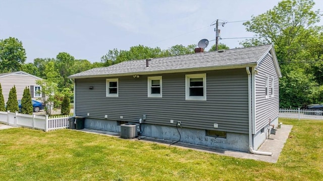 101 Alpha St, Dartmouth, MA 02747 - rear view of property with central AC unit