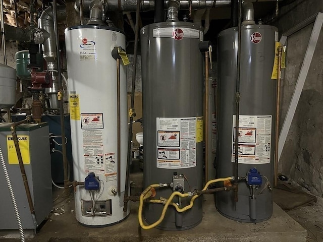 25-29 Astoria St, Boston, MA 02126 - utility room featuring water heater and a heating unit
