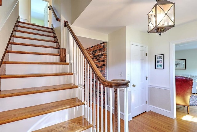 47 Fallon Dr, Westport, MA 02790 - staircase with wood finished floors