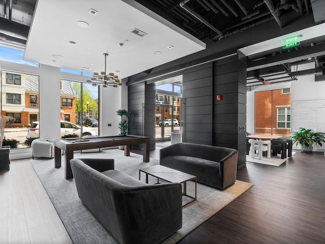 community lobby featuring visible vents