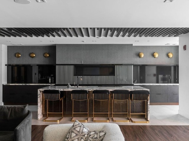 interior space with wood finished floors