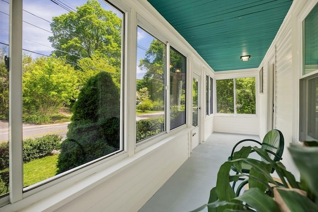 view of sunroom
