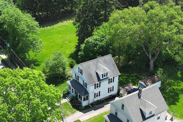 view from above of property