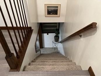 view of stairs
