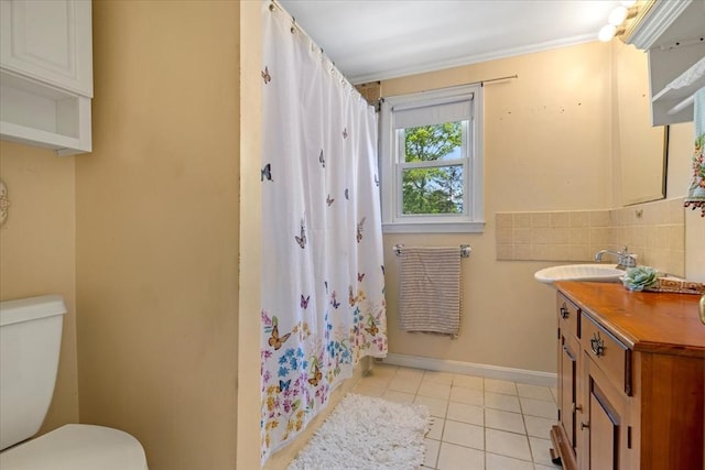 42 Beechwood Dr, Mashpee, MA 02649 - full bathroom featuring vanity, tile patterned floors, and curtained shower