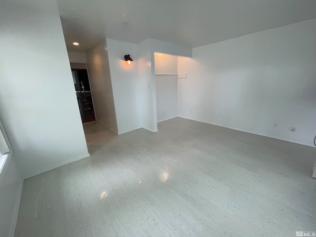 unfurnished bedroom with light hardwood / wood-style flooring