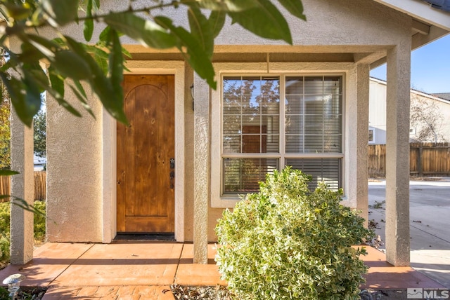 view of property entrance