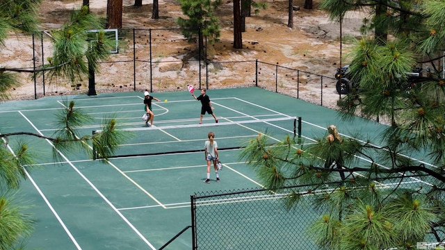 view of tennis court