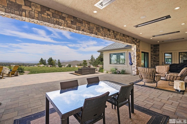 view of patio featuring outdoor lounge area