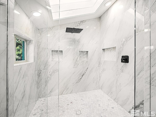 bathroom with walk in shower