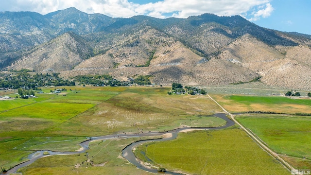 view of mountain feature featuring a rural view