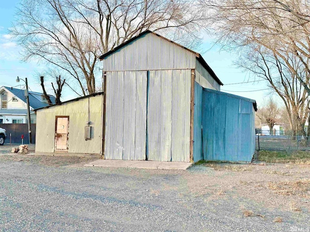 view of shed / structure