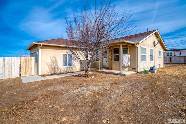 view of front of house featuring a patio area