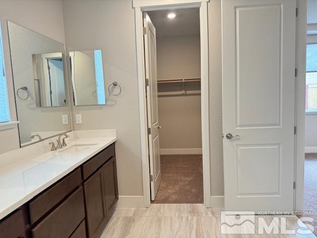 bathroom featuring vanity