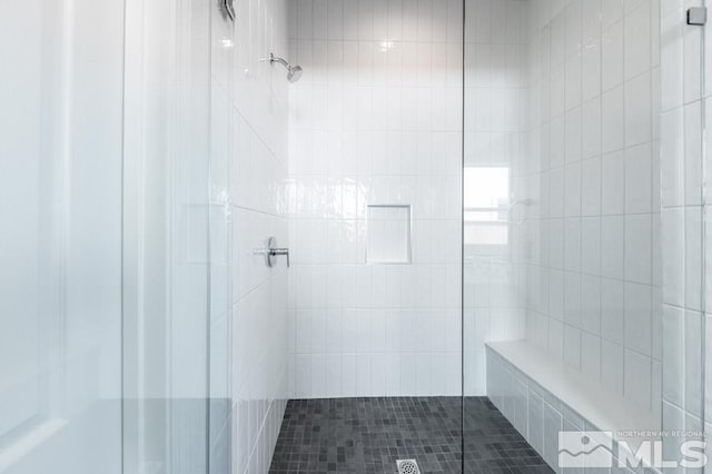 bathroom with walk in shower