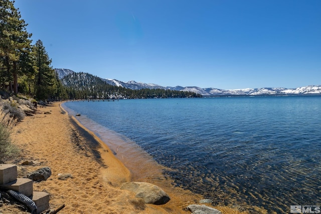 property view of water with a mountain view