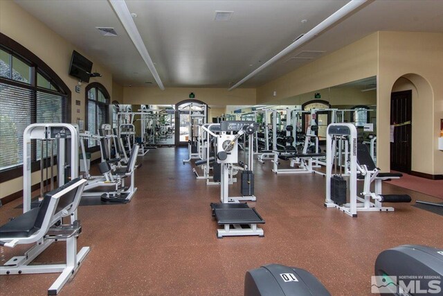 view of exercise room