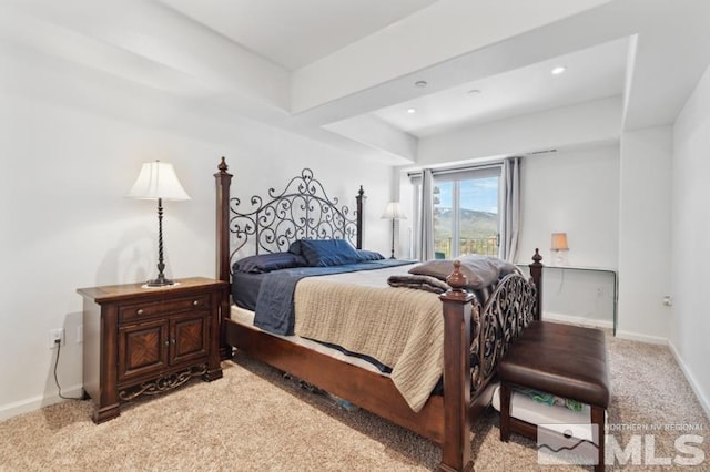 bedroom with carpet flooring