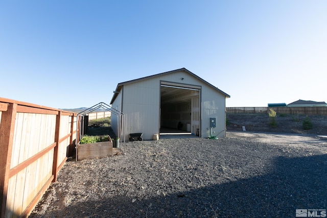 view of outdoor structure