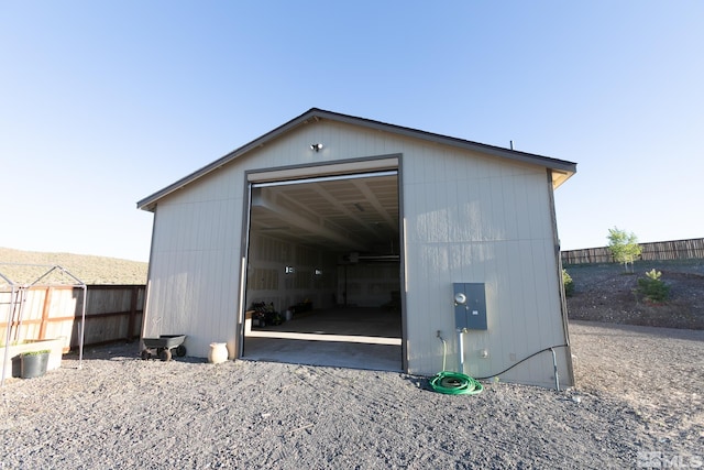 view of outdoor structure