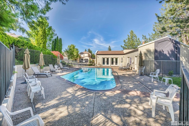 view of pool with a patio area