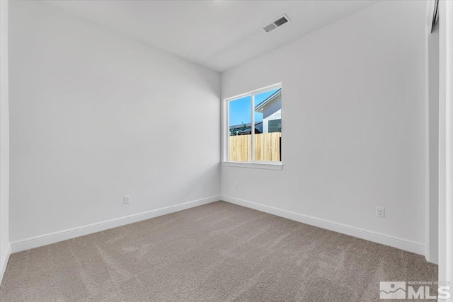 view of carpeted empty room