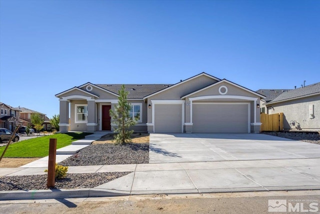 ranch-style house with a garage