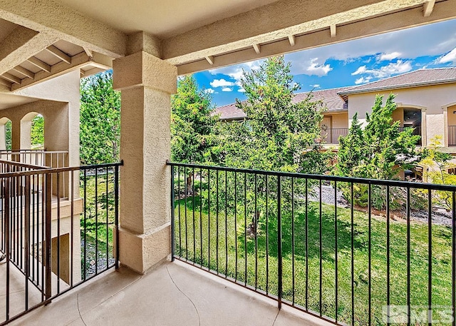 view of balcony