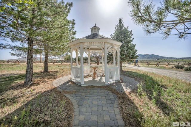 surrounding community with a gazebo