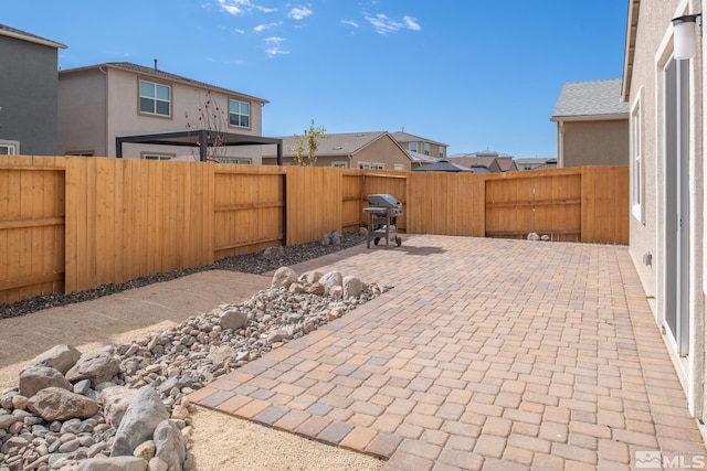 view of patio / terrace with area for grilling