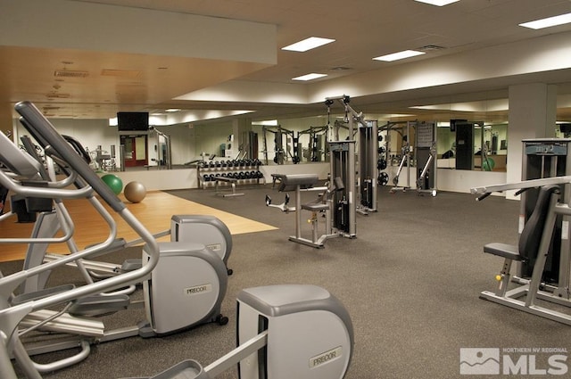 view of exercise room