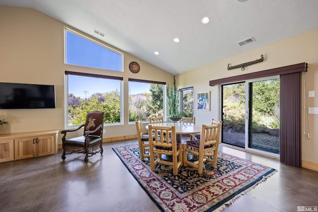 home office with ceiling fan