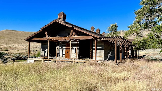 view of rear view of property