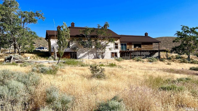 view of rear view of property