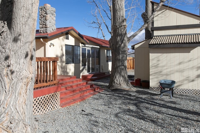 view of rear view of property