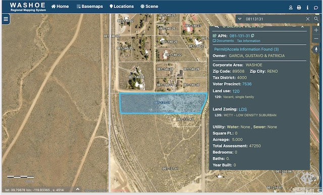 0 Sierra View Rd, Reno NV, 89508 land for sale