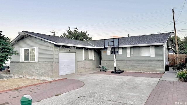 ranch-style house with a garage